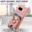For Google Pixel 10a PU Leather Phone Back Cover with Cute Bear Design Card Holder - Pink - 7