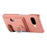For Google Pixel 10a Leather Phone Back Cover with Card Holder and Ring Kickstand - Pink - 2