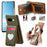 For Google Pixel 10a Case with Mirror Card Holder RFID Blocking Litchi Texture PU PC Phone Back Cover - Midnight Green - 1