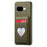 For Google Pixel 10a Case with Mirror Card Holder RFID Blocking Litchi Texture PU PC Phone Back Cover - Midnight Green - 3