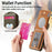 For Google Pixel 10a Case with Mirror Card Holder RFID Blocking Litchi Texture PU PC Phone Back Cover - Midnight Green - 4