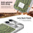 For iPhone 17 Magnetic Case Snake Pattern Anti-Scratch PU Leather + PC + TPU Phone Cover - Green - 5