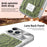 For iPhone 16 Pro Magnetic Case Snake Pattern Anti-Scratch PU Leather + PC + TPU Phone Cover - Green - 4