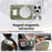 For iPhone 16 Pro Magnetic Case Snake Pattern Anti-Scratch PU Leather + PC + TPU Phone Cover - Green - 7