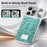For iPhone 16 Pro Max Magnetic Case Snake Pattern Anti-Scratch PU Leather + PC + TPU Phone Cover - Blue - 5