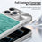 For iPhone 16 Pro Max Magnetic Case Snake Pattern Anti-Scratch PU Leather + PC + TPU Phone Cover - Blue - 6