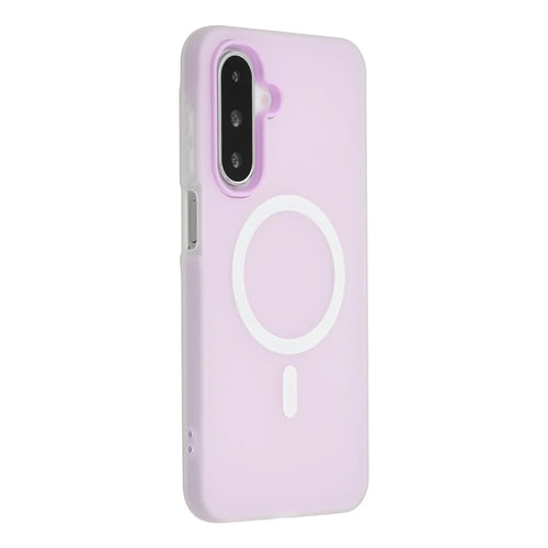 For Samsung Galaxy A37 5G Magnetic Case PC + TPU Frosted Phone Cover - Purple - 1