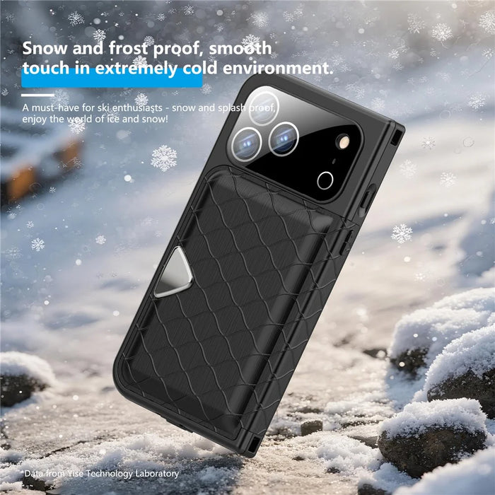 SHELLBOX for iPhone 17 Pro Max Waterproof Case IP68 2m Shockproof Phone Cover with Strap - Black - 6