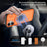 For iPhone 17 Magnetic Case Slide Camera Cover Rotary Kickstand PC + TPU Phone Shell - Orange - 6
