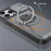 For iPhone 15 Pro Magnetic Case Slide Camera Cover Rotary Kickstand PC + TPU Phone Shell - Grey - 4