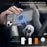 For iPhone 15 Magnetic Case Slide Camera Cover Rotary Kickstand PC + TPU Phone Shell - Grey - 2