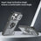 For iPhone 14 Pro Magnetic Case Slide Camera Cover Rotary Kickstand PC + TPU Phone Shell - Grey - 5