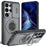For Samsung Galaxy S26 Ultra Magnetic Case Slide Camera Cover Rotary Kickstand PC + TPU Phone Shell - Grey - 1