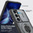 For Samsung Galaxy S26 Ultra Magnetic Case Slide Camera Cover Rotary Kickstand PC + TPU Phone Shell - Grey - 3