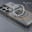 For Samsung Galaxy S26 Ultra Magnetic Case Slide Camera Cover Rotary Kickstand PC + TPU Phone Shell - Grey - 4