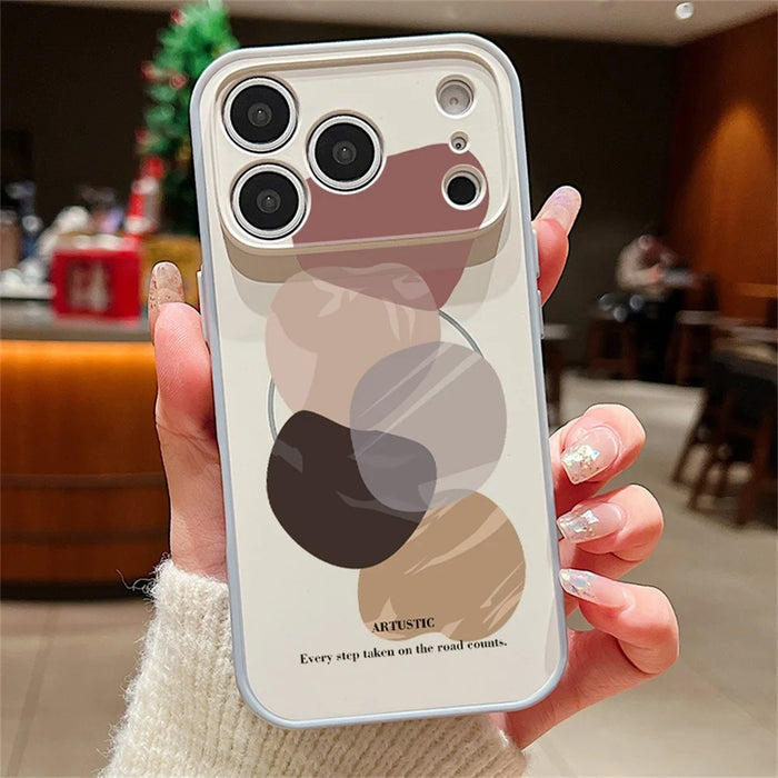 For iPhone 17 Pro Max Magnetic Case UV Printing Geometric Pattern Shockproof PC + TPU Phone Cover - PB608G1 - 2