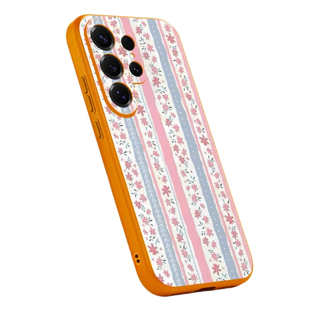 For Samsung Galaxy S25 Ultra Magnetic Case UV Printing Geometric Pattern Contrasting Color PC + TPU Phone Cover - GB613O1G - 1