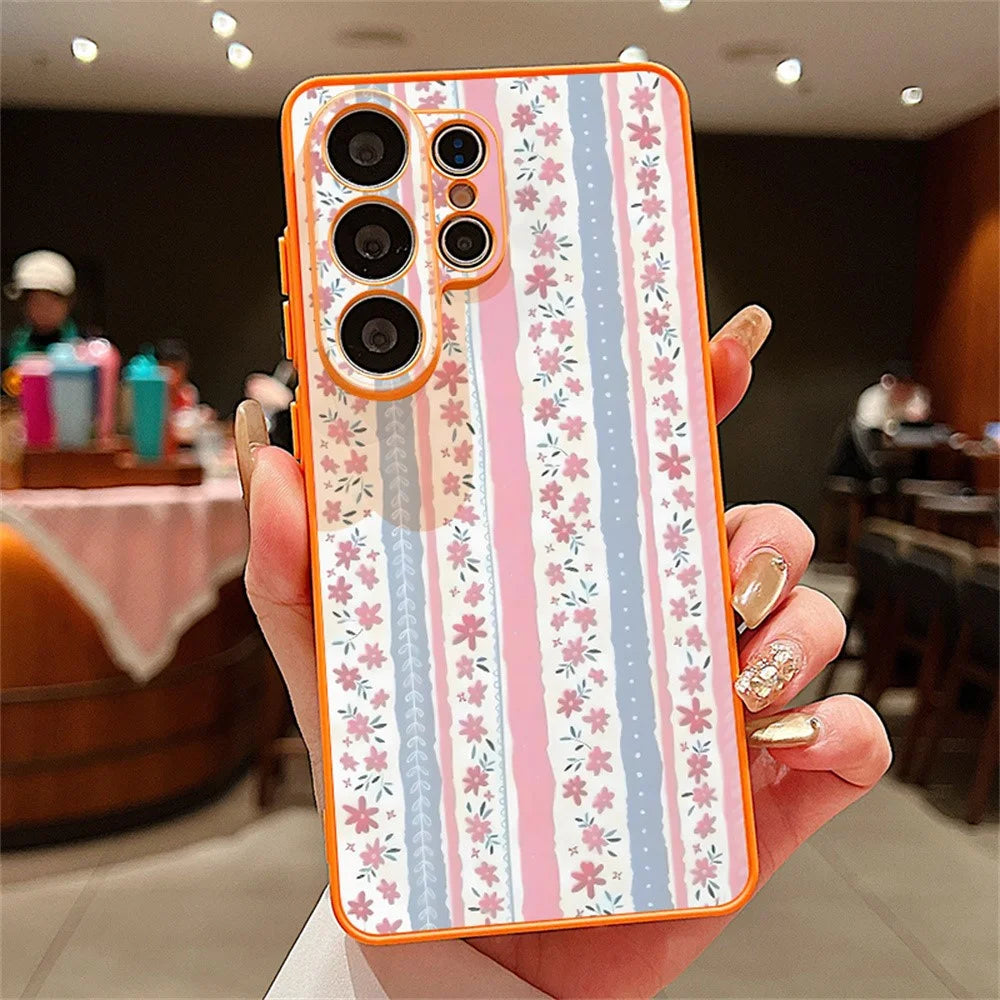 For Samsung Galaxy S25 Ultra Magnetic Case UV Printing Geometric Pattern Contrasting Color PC + TPU Phone Cover - GB613O1G - 2