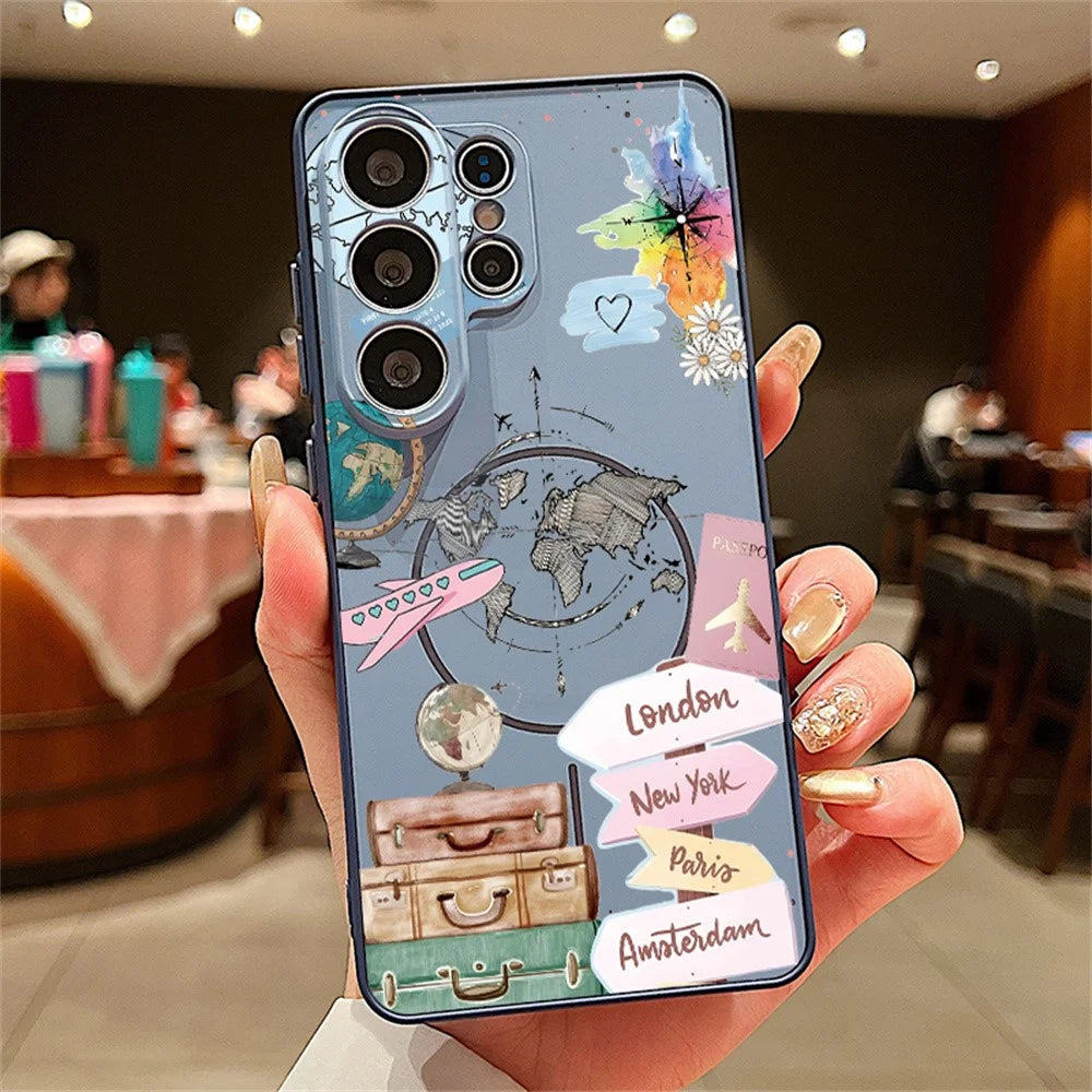 For Samsung Galaxy S25 Ultra Magnetic Case UV Printing Colorful Pattern PC + TPU Phone Protective Cover - GB584 - 2