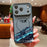 For iPhone 17 Pro Magnetic Case UV Printing Mountain Aircraft Pattern Shockproof PC + TPU Cover - Black - 2
