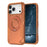 For iPhone 17 Pro Magnetic Case Rotating Ring Kickstand Shockproof TPU PC Armor Phone Cover - Orange - 2