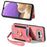For Nothing Phone (4a) Retro PU Leather Case Phone Cover with RFID Blocking Card Holder   /   Ring Holder - Pink - 2