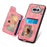For Nothing Phone (4a) Retro PU Leather Case Phone Cover with RFID Blocking Card Holder   /   Ring Holder - Pink - 3