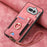 For Nothing Phone (4a) Retro PU Leather Case Phone Cover with RFID Blocking Card Holder   /   Ring Holder - Pink - 5