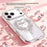 For iPhone 18 Pro / 17 Pro Case Rhinestone Design Heart Bow Aesthetic PC + TPU Corner Protection Phone Cover - Red - 7