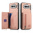 For Nothing Phone (4a) Case Zipper Card Holder Kickstand Jeans Cloth Texture Leather Back Cover - Pink - 2