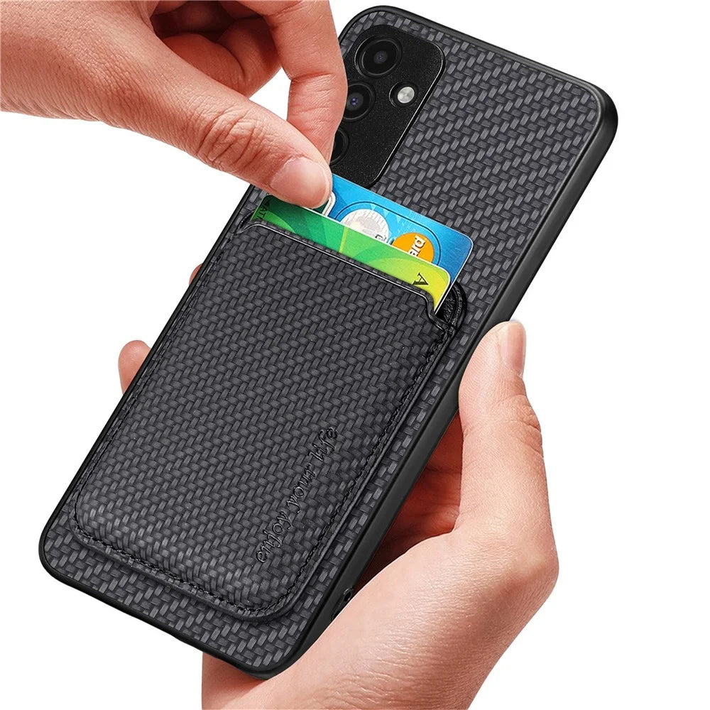 For Nothing Phone (4a) Magnetic Case Detachable Card Holder Phone Back Cover - Black - 5