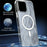 For iPhone 16 Pro Magnetic Case Foxtail Pattern TPU + Acrylic Shockproof Phone Cover - White - 2