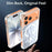 For iPhone 17 Pro Max Magnetic Case Foxtail Pattern TPU + Acrylic Shockproof Phone Cover - White - 7