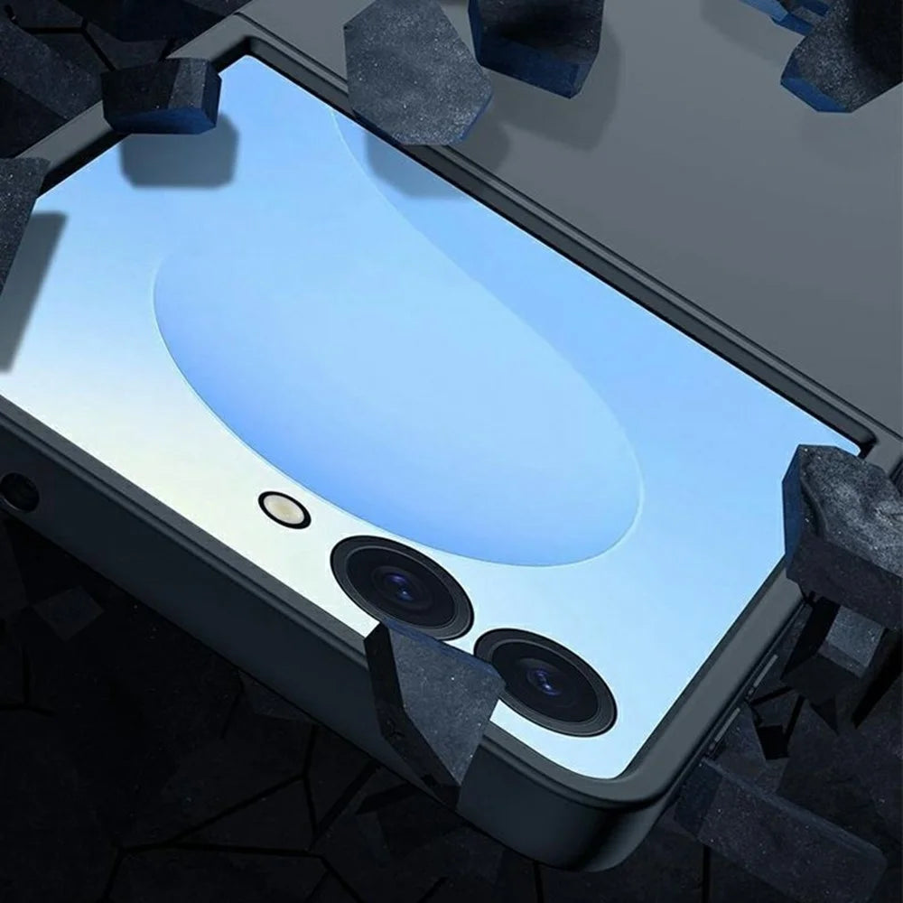 For Samsung Galaxy Z Flip8 Case Ultra Thin Skin Touch Rubberized Hard PC Phone Cover - Black - 7
