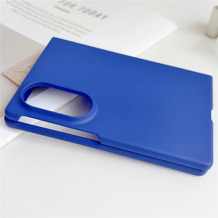 For Samsung Galaxy Z Fold8 Case Ultra Thin Skin Touch Rubberized Hard PC Phone Cover - Dark Blue - 3