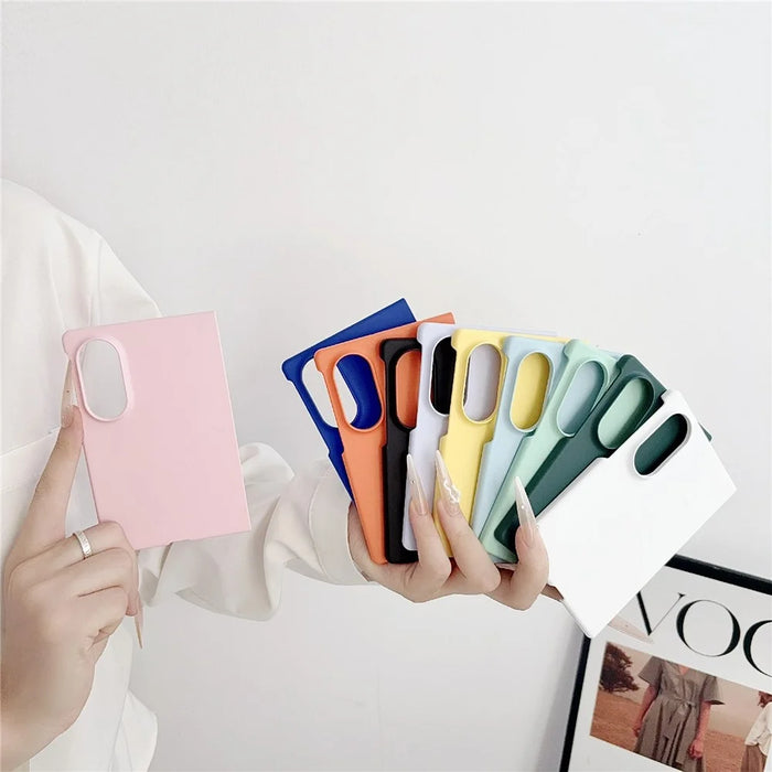 For Samsung Galaxy Z Fold8 Case Ultra Thin Skin Touch Rubberized Hard PC Phone Cover - Dark Blue - 5