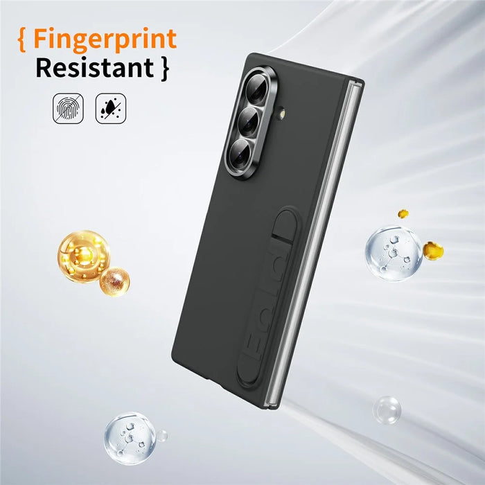 For Samsung Galaxy Z Fold8 Ultra Case Kickstand Hard PC Phone Cover (without Screen Protector) - Black - 5