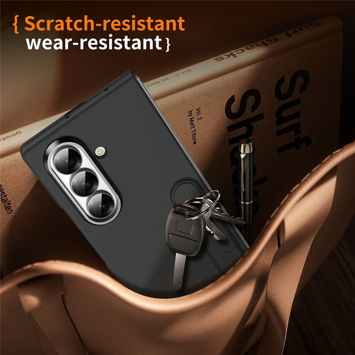 For Samsung Galaxy Z Fold8 Ultra Case Kickstand Hard PC Phone Cover (without Screen Protector) - Black - 7