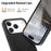 For iPhone 17 Pro Magnetic Case Cloth Texture PC + TPU + PU Leather Anti-Scratch Phone Cover - Black - 4