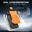 For iPhone Air Case with Slide Camera Cover Kickstand PC + TPU Protective Phone Shell - Black - 7