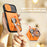 For iPhone 17 Case with Slide Camera Cover Kickstand PC + TPU Protective Phone Shell - Black - 5