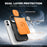 For iPhone 17 Case with Slide Camera Cover Kickstand PC + TPU Protective Phone Shell - Black - 7