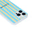 For iPhone 17 Pro Max Case Heat Transfer Striped Pattern Soft TPU Anti-Scratch Phone Cover - Baby Blue - 3