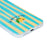 For iPhone 15 Case Heat Transfer Striped Pattern Soft TPU Anti-Scratch Phone Cover - Green - 4