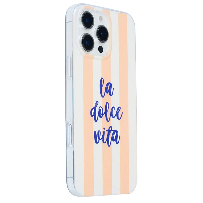 For iPhone 11 Pro Case Heat Transfer Striped Pattern Soft TPU Anti-Scratch Phone Cover - Orange - 1