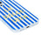 For iPhone 13  /  14 Case Heat Transfer Striped Pattern Soft TPU Anti-Scratch Phone Cover - Blue - 4