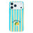 For iPhone 17 Case IMD Striped Pattern Hard PC Protective Phone Cover - Green - 2