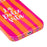 For iPhone 15 Pro Case IMD Striped Pattern Hard PC Protective Phone Cover - Rose - 4