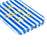 For iPhone 13 Pro Max Case IMD Striped Pattern Hard PC Protective Phone Cover - Blue - 4