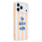 For iPhone 11 Case IMD Striped Pattern Hard PC Protective Phone Cover - Orange - 1